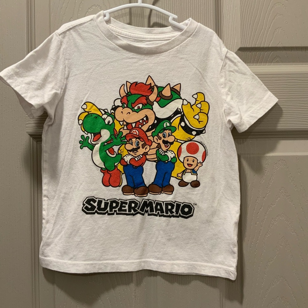Old Navy Kids Super Mario Graphic Tee - White
